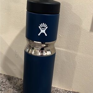 Hydro Flask Midnight Blue with Silver Accent